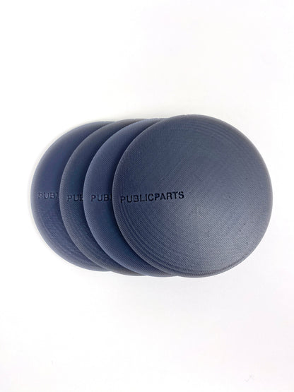 Black-to-White Coaster Set — Set of 4