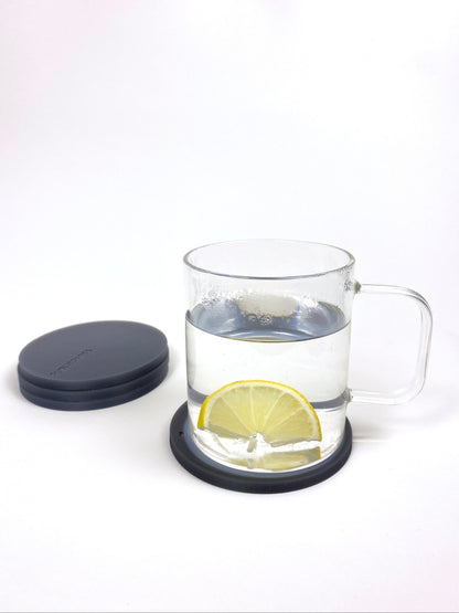 Black-to-White Coaster Set — Set of 4