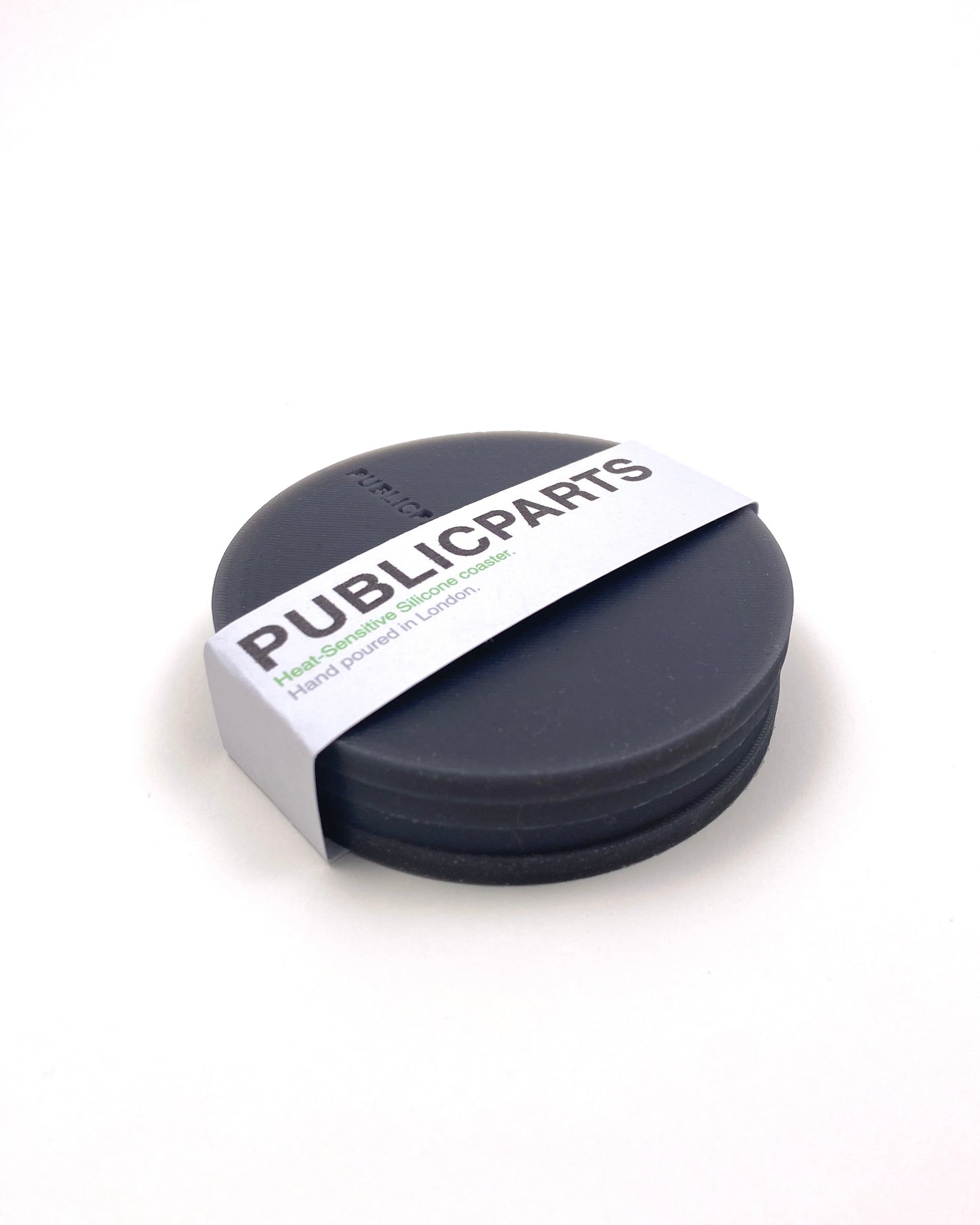 Black-to-White Coaster Set — Set of 4