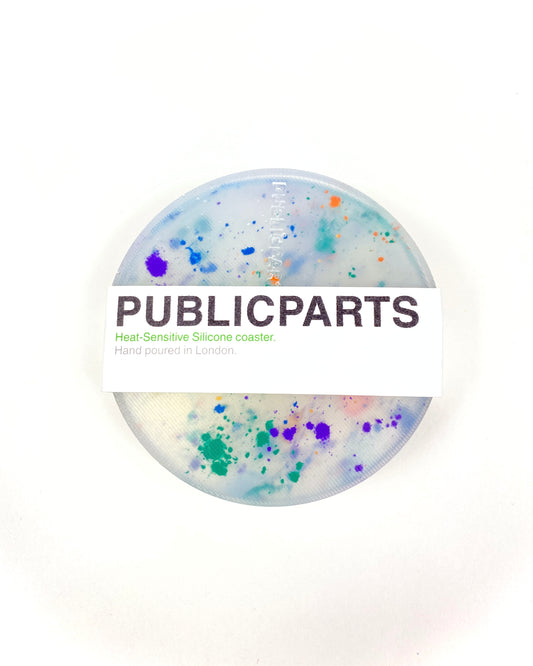 Spectra - Powder Dust · Silicone Coaster Set (Heat-Reactive)