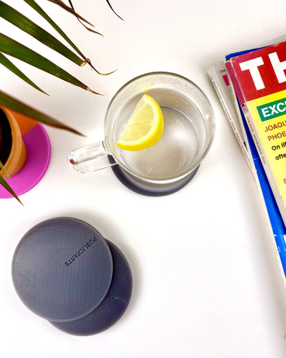 Black-to-White Coaster Set — Set of 4