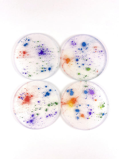 Spectra - Powder Dust · Silicone Coaster Set (Heat-Reactive)