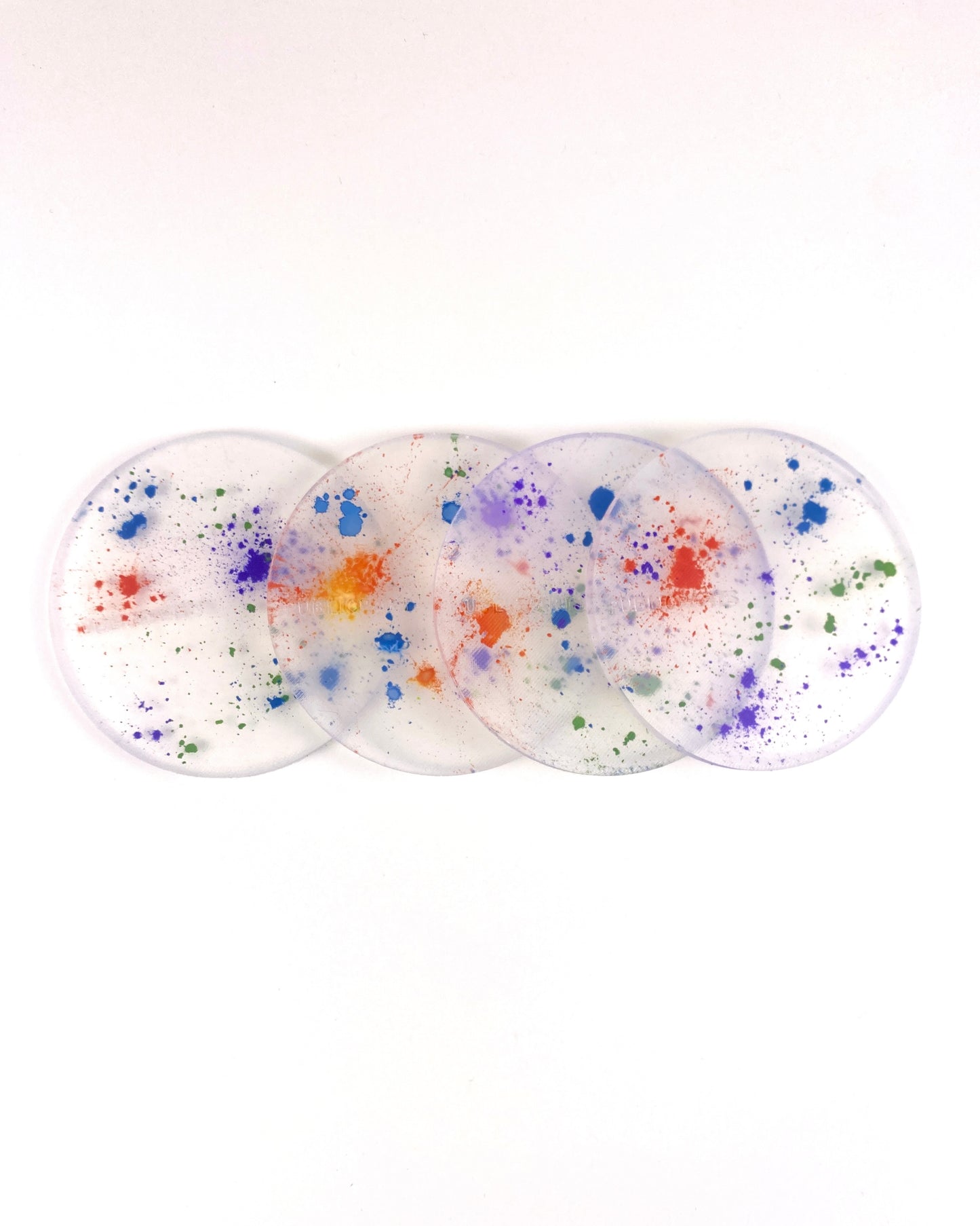 Spectra - Powder Dust · Silicone Coaster Set (Heat-Reactive)