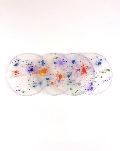 Spectra - Powder Dust · Silicone Coaster Set (Heat-Reactive)