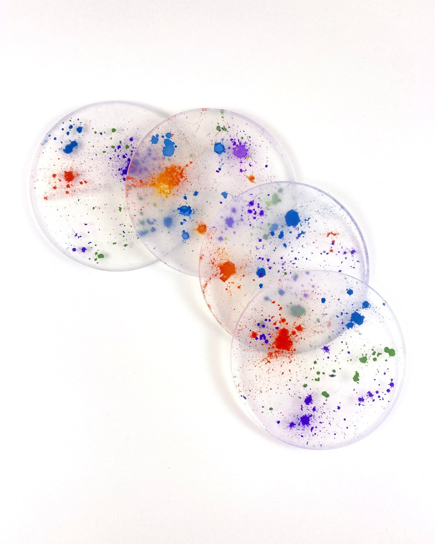 Spectra - Powder Dust · Silicone Coaster Set (Heat-Reactive)