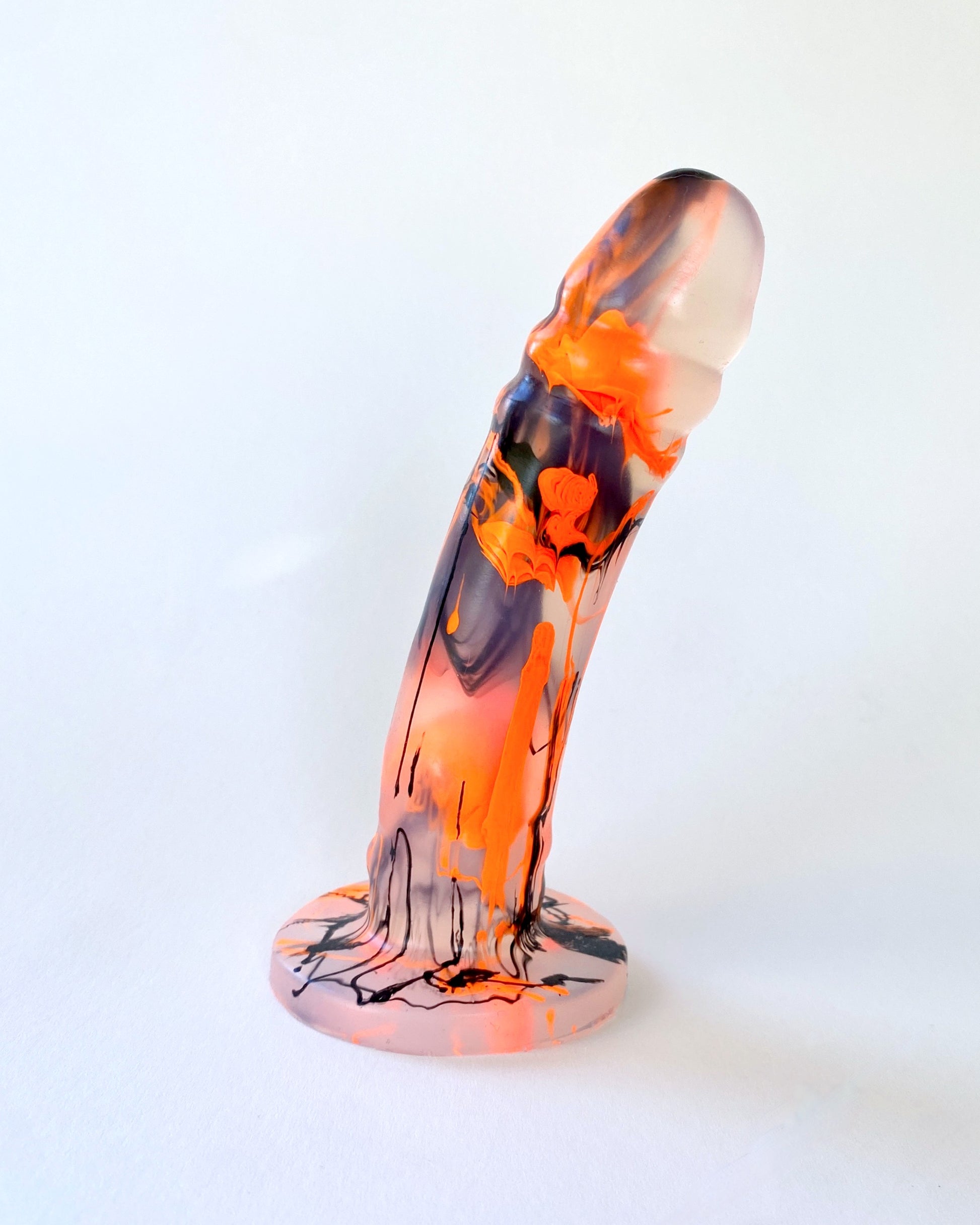 MARBLE CHAOS ORANGE & BLACK image 2